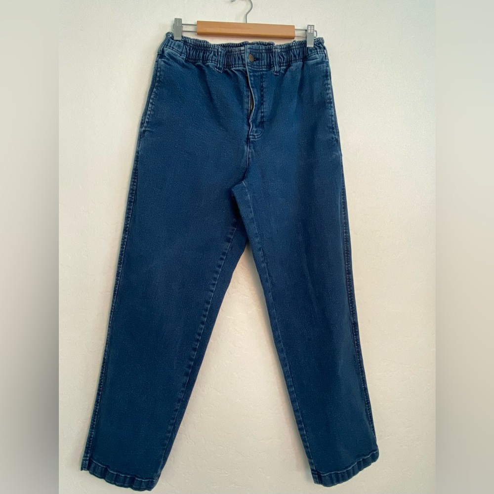 John Blair Denim Jeans Women's Sz Large (34)
Blue Dark Wash Casual Relaxed Fit